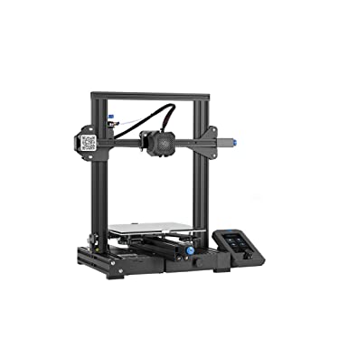 Creality Ender-3 V2 Upgraded 3D Printer with Silent Motherboard Meanwell Power Supply Carborundum Glass Platform and Resume Printing 220x220x250mm.