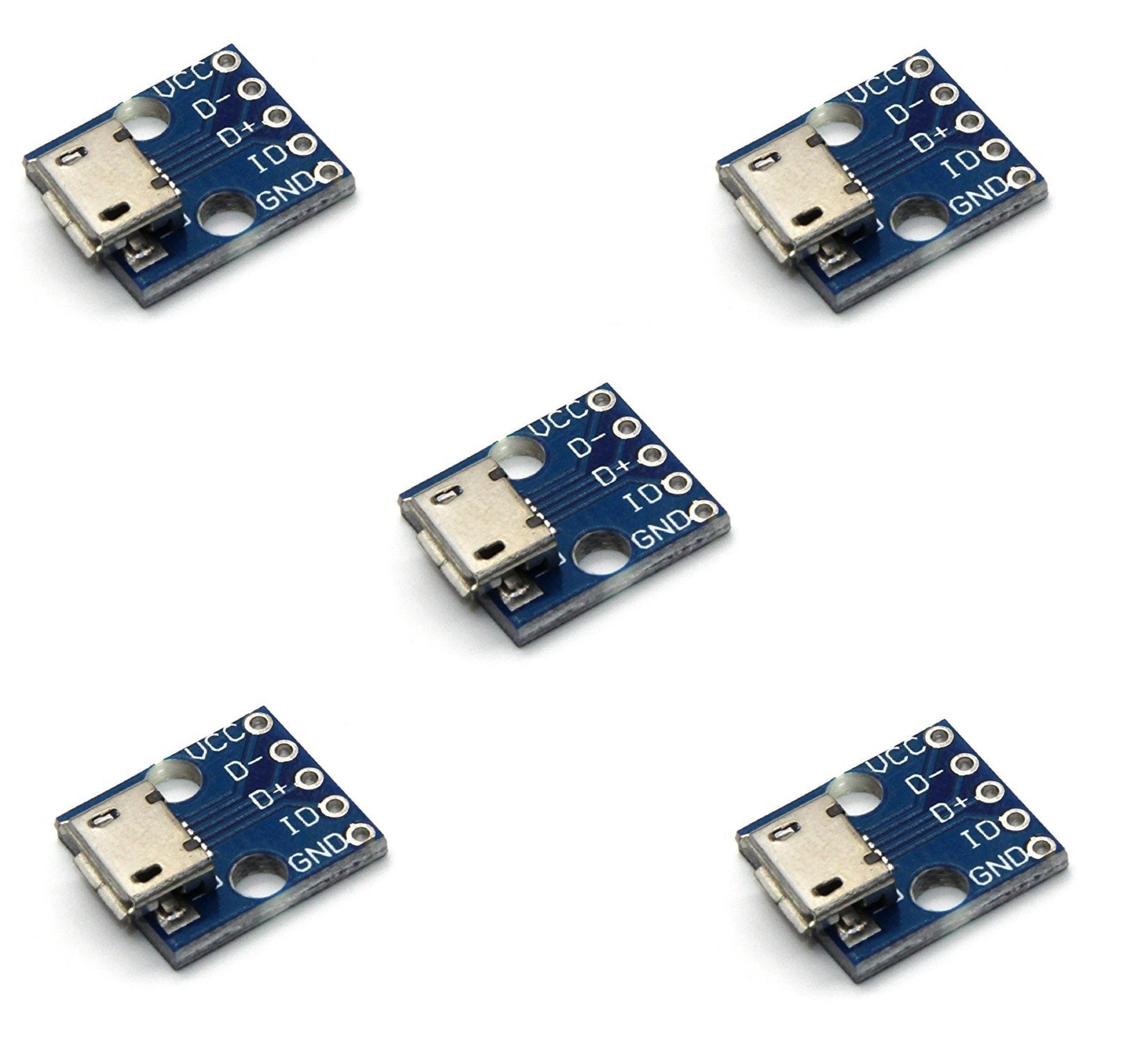 Seedling Micro Usb Module 5pcs x Micro USB Breadboard 5V Power Supply Module | Robodo