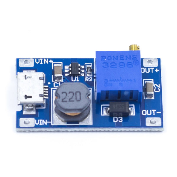 XY-016 2A DC-DC Step Up 5V/9V/12V/28V Power Module with Micro USB (1 pcs).