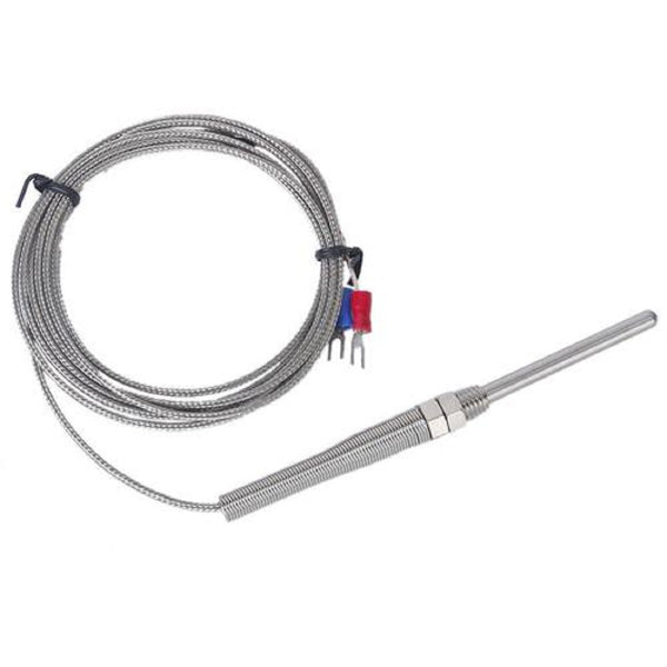 Spade K-type Temperature Controller Thermocouple Sensor Probe, 100mm (1 pcs).