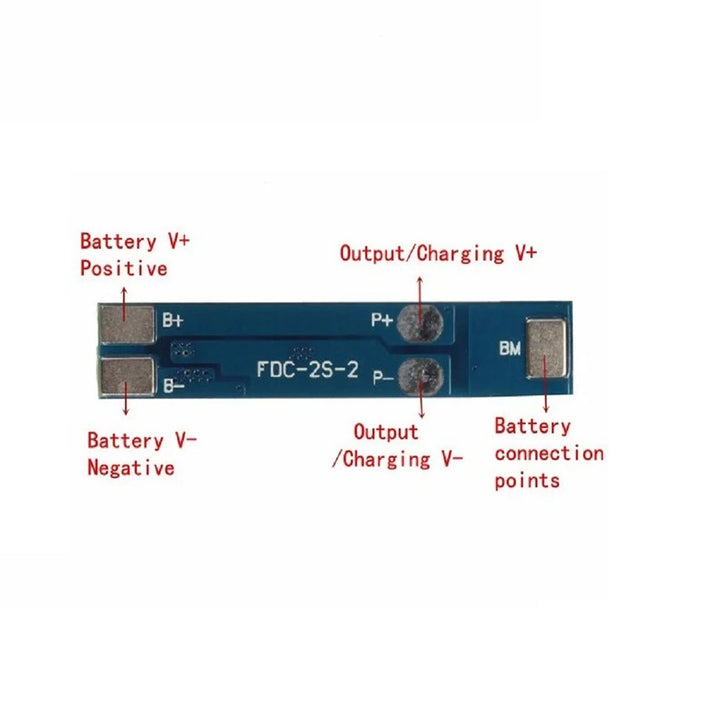 2 sets of 7.4V 8.4V Lithium Battery Pack, Protection Board, 3A Current, can Avoid Over Charging, Over Discharging Battery Management System BMS (1 pcs).