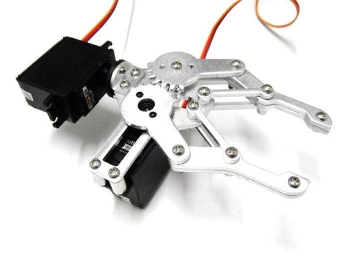 DIY 2DOF Metal Robot Arm with Gripper Clamp Frame kit for Arduino (not including servo)