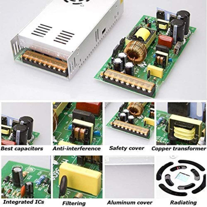 12V 2A 24W DC Switching Switch Power Supply for Power Supply Strip, CCTV.