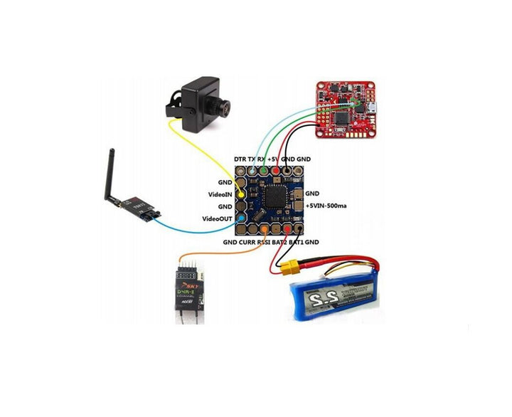 Mini OSD W/ KV Team MOD For Racing F3 Naze32 Flight Controller RC