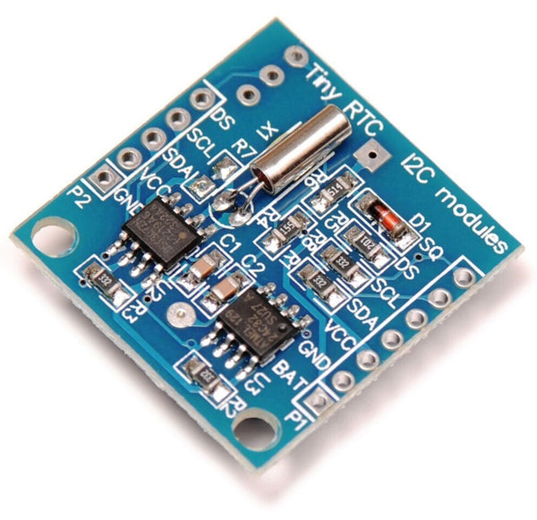 Real Time Clock DS1307 RTC I2C Module AT24C32 with CR2032 Coin Battery