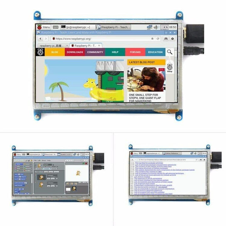 7" inch LCD display monitor suitable for Raspberry Pi 3 with touch screen 800*480