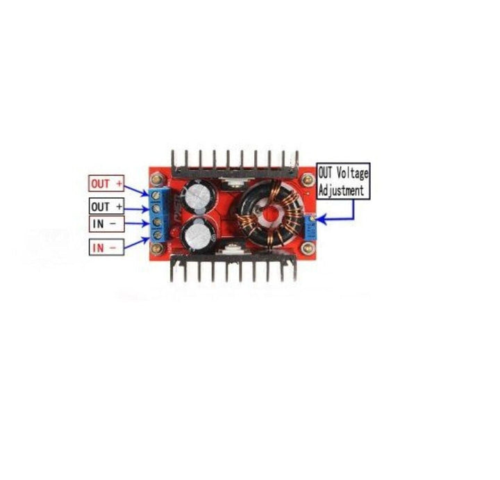 150W DC - DC Boost Converter 12 - 35V / 6A Step - Up Adjustable Power Supply
