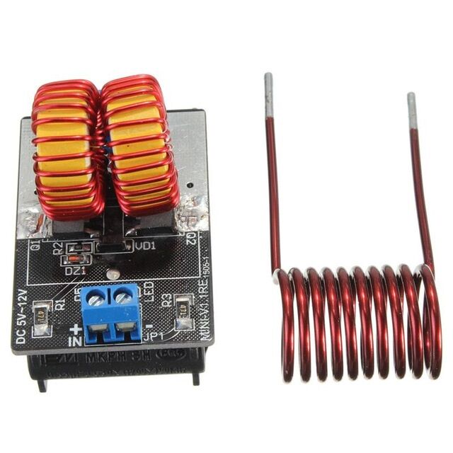 5v-12v ZVS induction low voltage heating power supply module board + coil