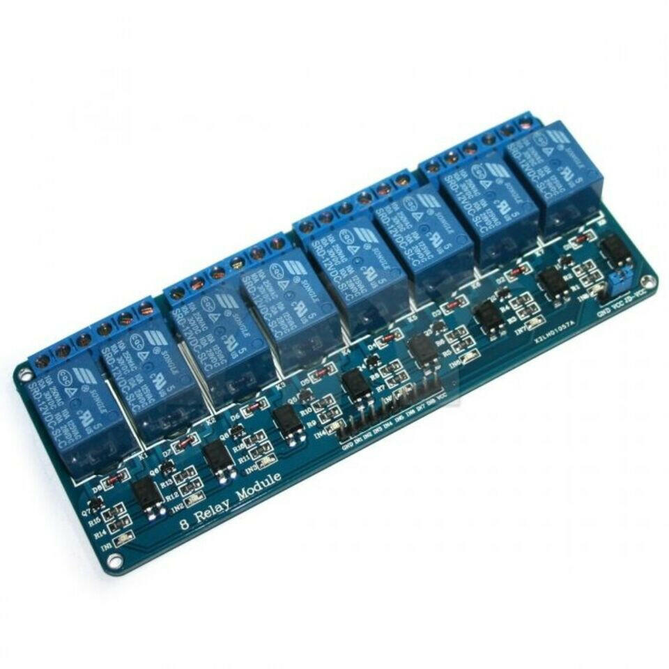 12V 10A 8 CH Channel OPTO COUPLER Relay Board Module | Robodo