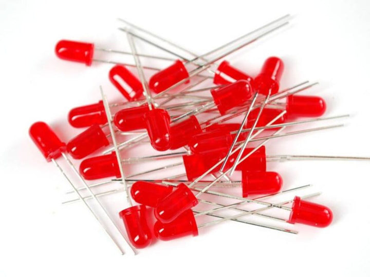 5 mm RED LED Pack, 10 Pieces