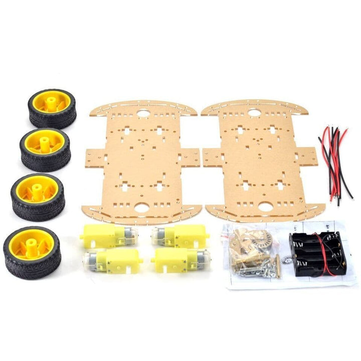 4-wheel Robot Smart Car Chassis Kits Car Model with Speed Encoder for Arduino