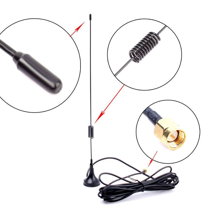 GSM Magnetic Antenna SMA 900/1800MHz RG174 cable 3M Long