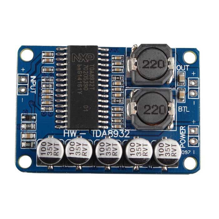 Digital power amplifier board module 35W mono amplifier module High-power TDA8932 low power consumption