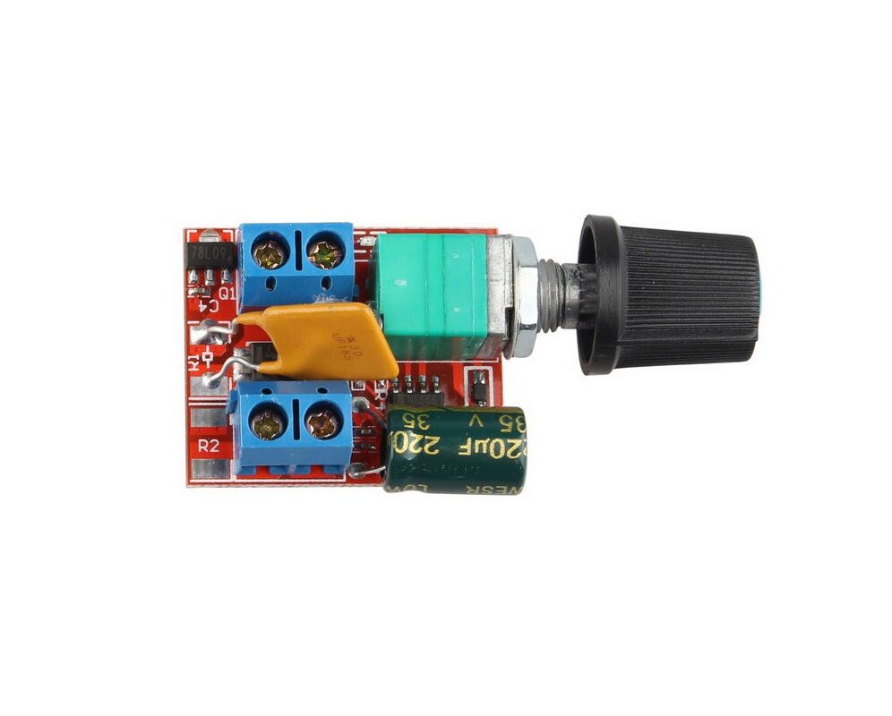 Mini Motor Speed Control Mini DC 5A motor PWM speed controller 3-35V speed control switch LED ...