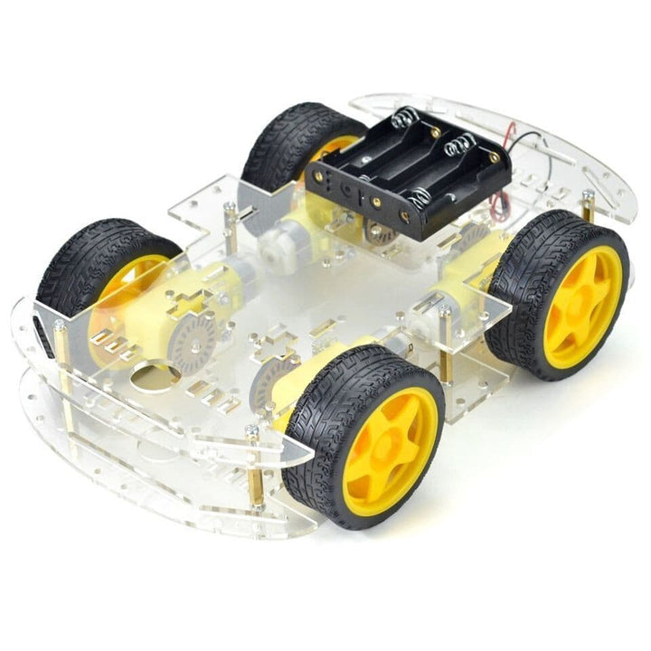 4-wheel Robot Smart Car Chassis Kits Car Model with Speed Encoder for Arduino