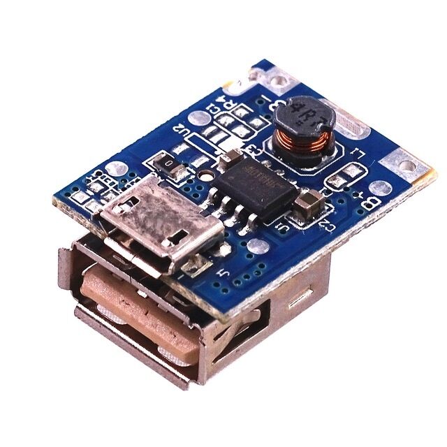 5V step-up power module lithium battery charging board boost converter LED display USB for DIY charger