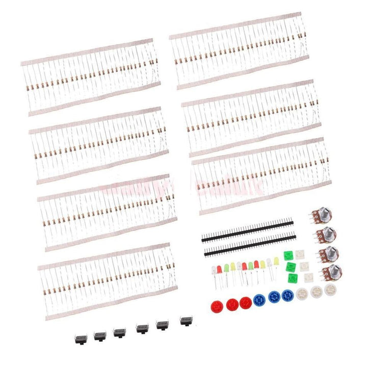 A1 Universal Carbon Resistors & Rotary Potentiometers Parts Set for Arduino