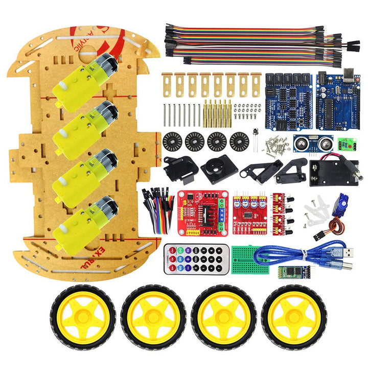  Smart Car DIY Kit - Intelligent Tracking Car Kit with DIY  Accessories - Electronic Component Set : Electronics
