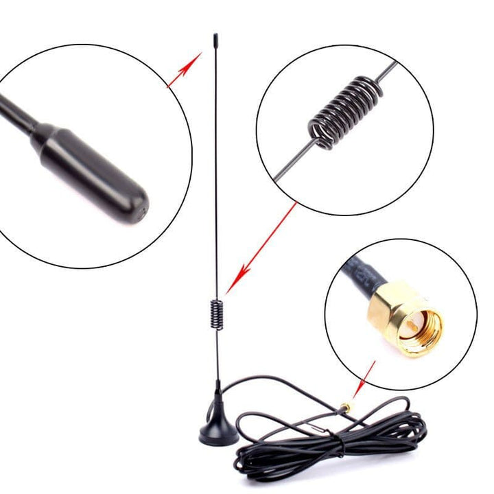 GSM Magnetic 6 dBi Antenna SMA 900/1800MHz RG174 cable 3M Long