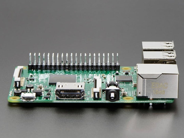 Raspberry Pi 3 Model B 1.2 GHz 64-bit quad-core ARM with WiFi & Bluetooth