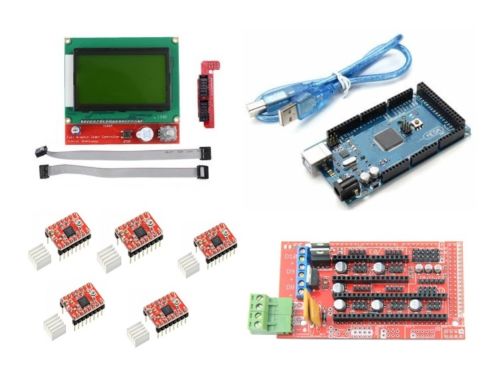 3D printer electronics kit -Mega 2560 + Ramps 1.4 + A4988 + 2004 LCD controller