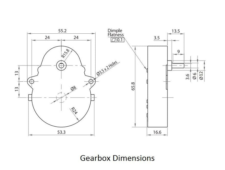 AC Reversible Geared Synchronous Motor - 5 RPM | Robodo