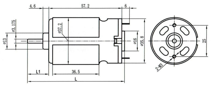 DC 12V Multipurpose Brushed Motor for DIY applications PCB Drill