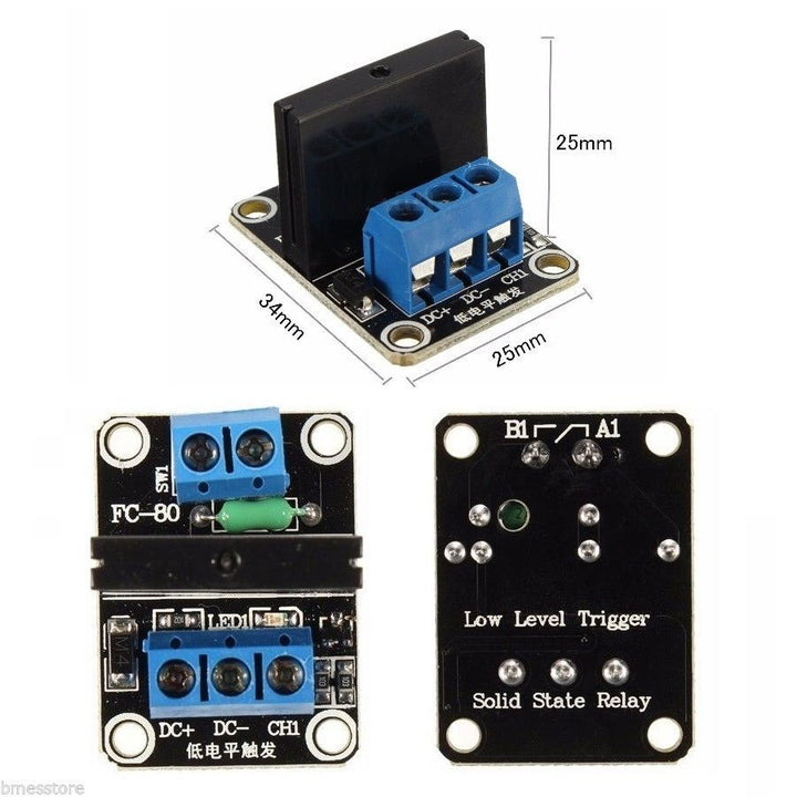 Solid Relay Module 1 channel 5v low level trigger for Arduino